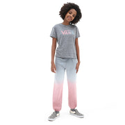 Girls Flying V Crew T-Shirt / Grey Heather/Lilas - firstmasonicdistrict