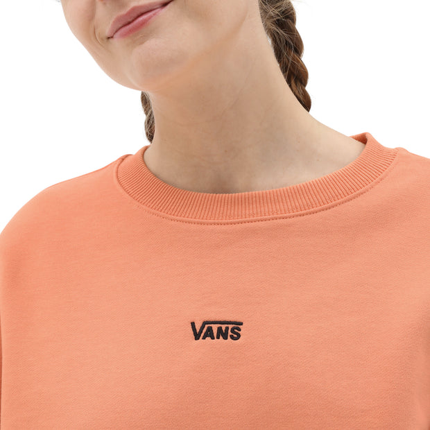 Flying V OS FT LS Crew Sweatshirt - Womens Sweatshirt - Sun Baked Orange - firstmasonicdistrict