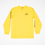 Peabody II SV L/S Standard Tee - Yellow - firstmasonicdistrict