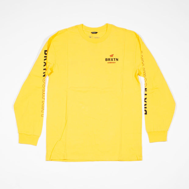 Peabody II SV L/S Standard Tee - Yellow - firstmasonicdistrict