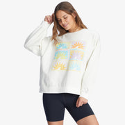 Morning Hike Sweatshirt - Womens Fleece Top - Snow White - firstmasonicdistrict