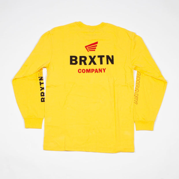 Peabody II SV L/S Standard Tee - Yellow - firstmasonicdistrict