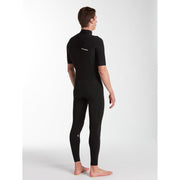 Modulator 2/2 Short Sleeve Chest Zip Spring Wetsuit - Black - firstmasonicdistrict