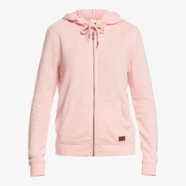 Perfect Wave Womens Zipped Hoodie - Powder Pink - firstmasonicdistrict