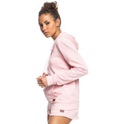 Perfect Wave Womens Zipped Hoodie - Powder Pink - firstmasonicdistrict