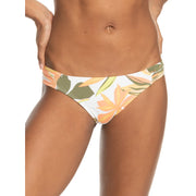 Printed Beach Classics - Womens Moderate Bikini Bottoms - Bright White Subtly Salty Flat - firstmasonicdistrict