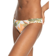 Printed Beach Classics - Womens Moderate Bikini Bottoms - Bright White Subtly Salty Flat - firstmasonicdistrict