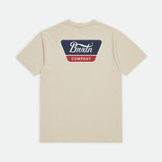 Linwood S/S Standard  FitTee - Cream - firstmasonicdistrict