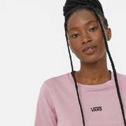 Womens Flying V Crop Crew Top / Lilas Pink - firstmasonicdistrict