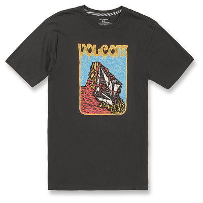 Volcom Fty Submerged Slim Tee - Mens Short Sleeve T-Shirt - Vintage Black - firstmasonicdistrict