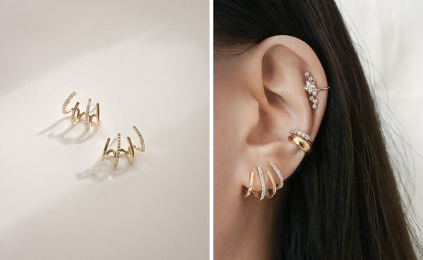 A Guide to Multiple Ear Piercings | Monica Vinader