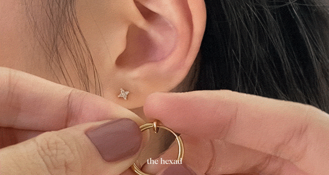 how to wear retractable ear cuff | no piercings required - the hexad jewelry