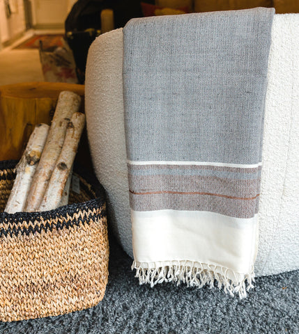 TerraKlay's woolen hand woven throw blankets 