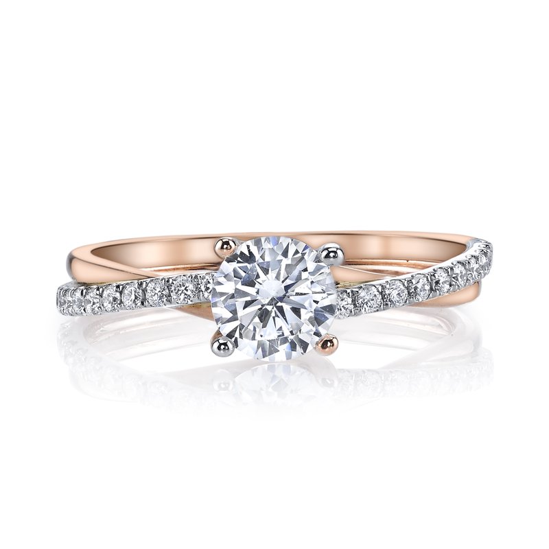MARS Two Tone Twisted Diamond Shank Engagement Ring – Brent L. Miller
