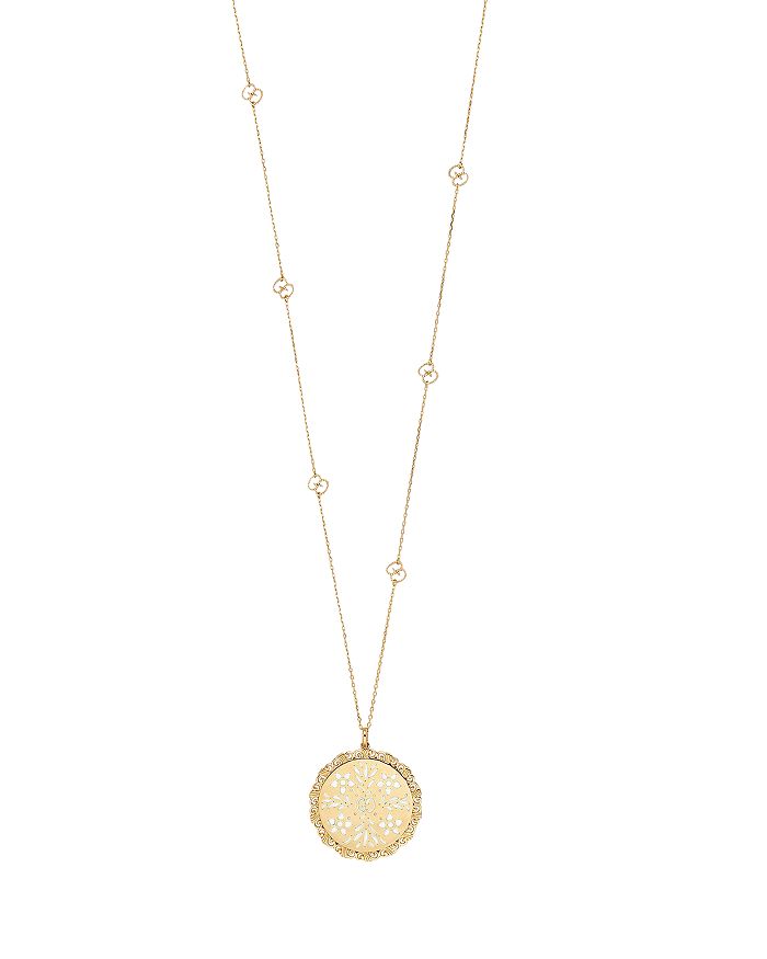 gucci icon necklace in yellow gold