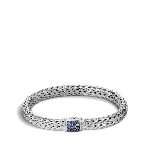 John Hardy Classic Chain Bracelet with Blue Sapphire