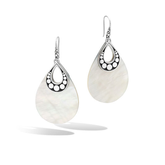 John Hardy Drop Earring with White Mother of Pearl