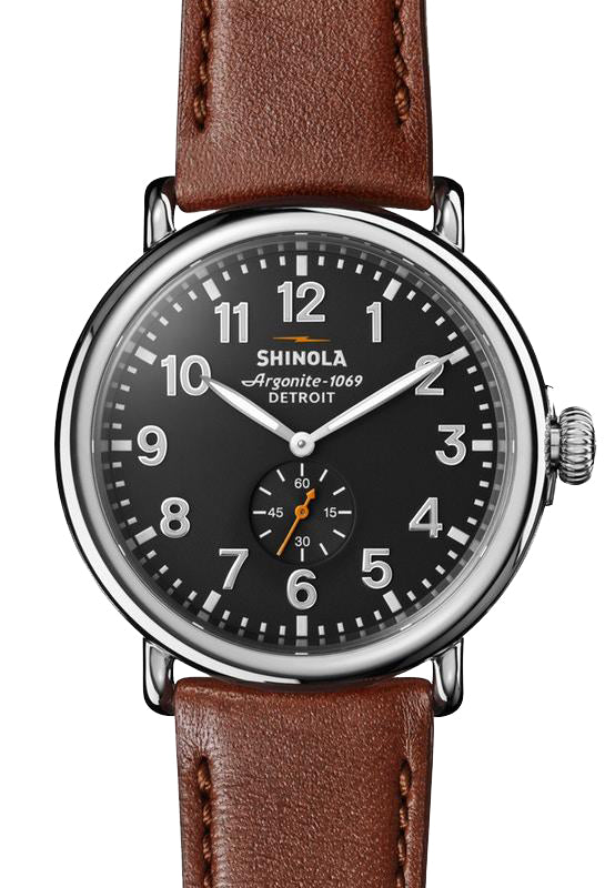 Shinola 'The Runwell' 47mm Watch with Black Dial