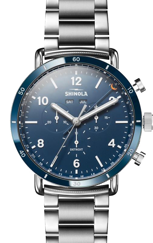 shinola men's canfield's black dial watch