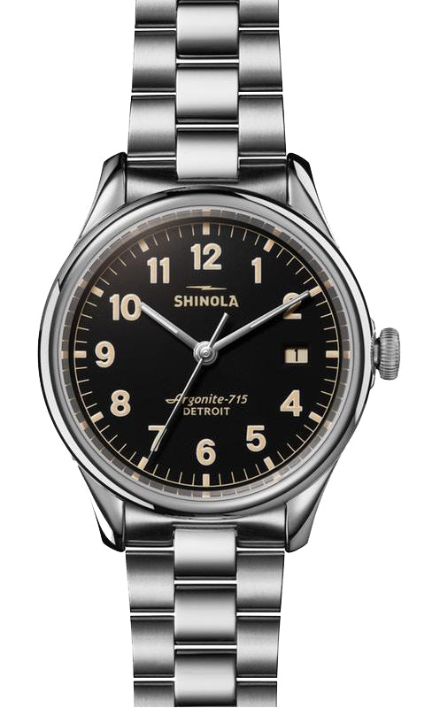 Shinola Vinton 38mm Watch with Black Dial