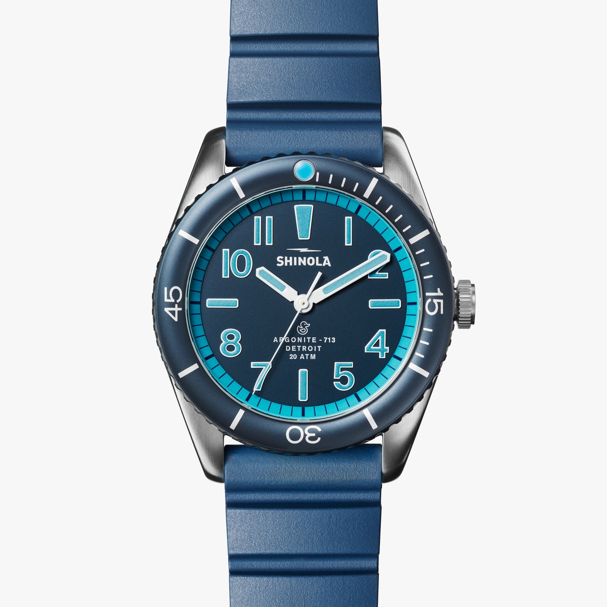 Shinola 'The Duck' 42mm Watch in Bay Blue