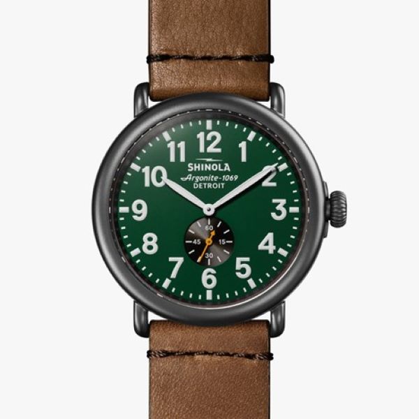 Shinola Runwell 47mm w/ Dark Green Dial