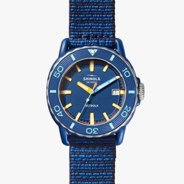 Shinola Detrola Sea Creatures Watch w/ Blue Dial