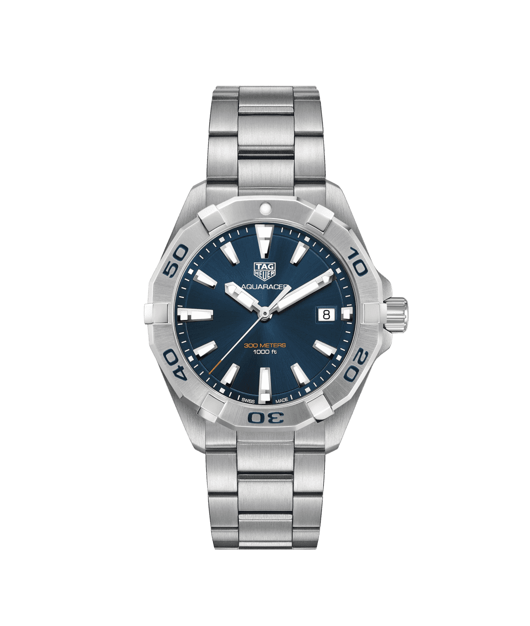 TAG Heuer Aquaracer 41mm Watch with Blue Dial