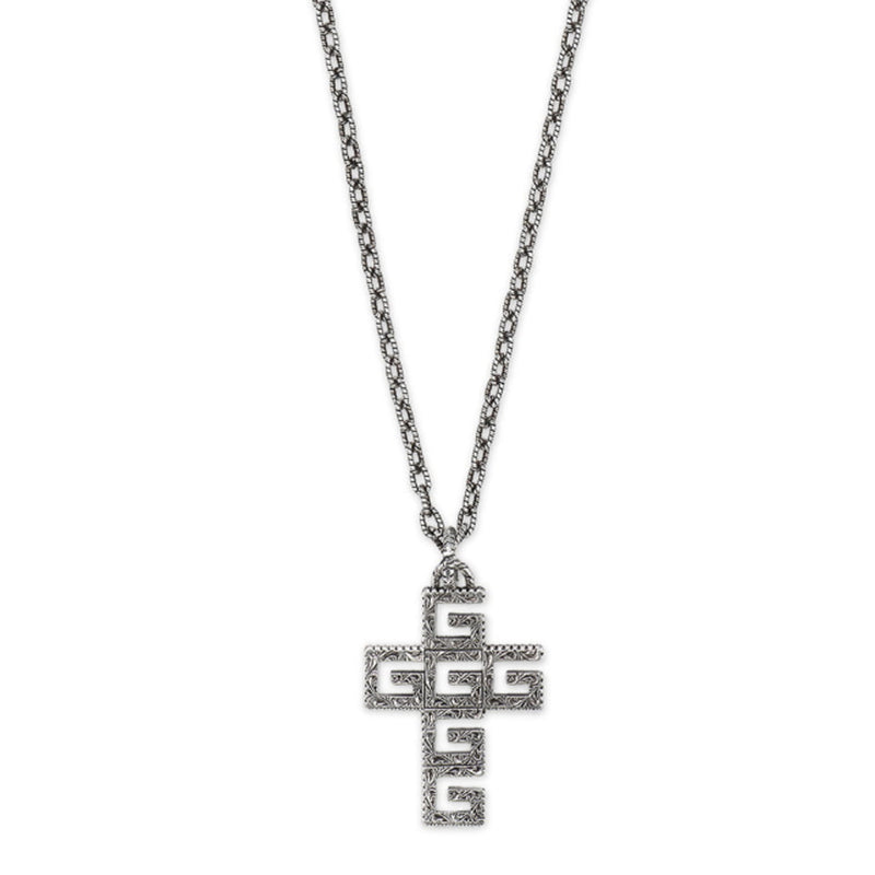 gucci chain cross