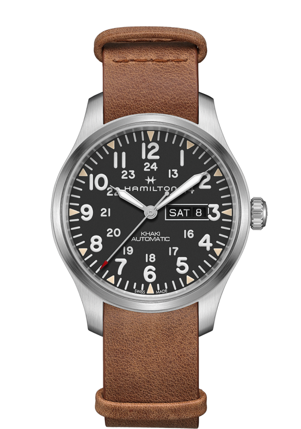 hamilton khaki day date black