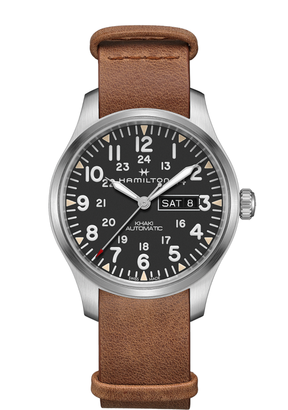 hamilton khaki field day date black