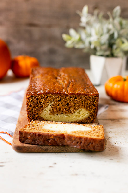 Pumpkin Butter Bread with Cream Cheese Filling