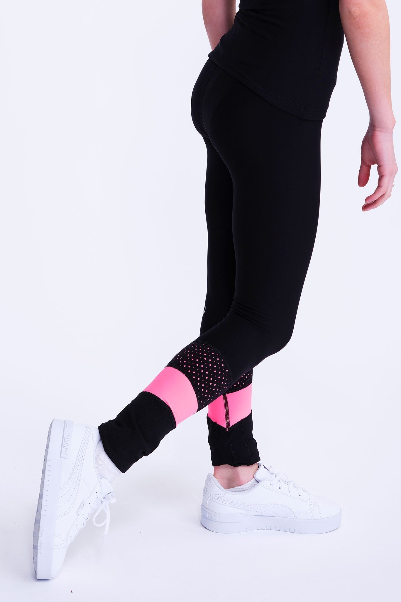 Eiskunstlauf-Inspire-Leggings für Mädchen in Rosa