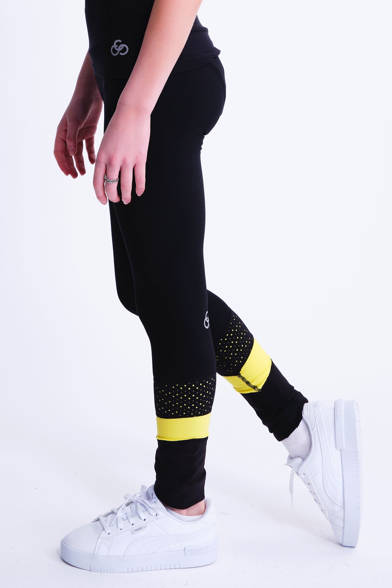 Women's No-Slip Figure Skating Leggings in Swirl