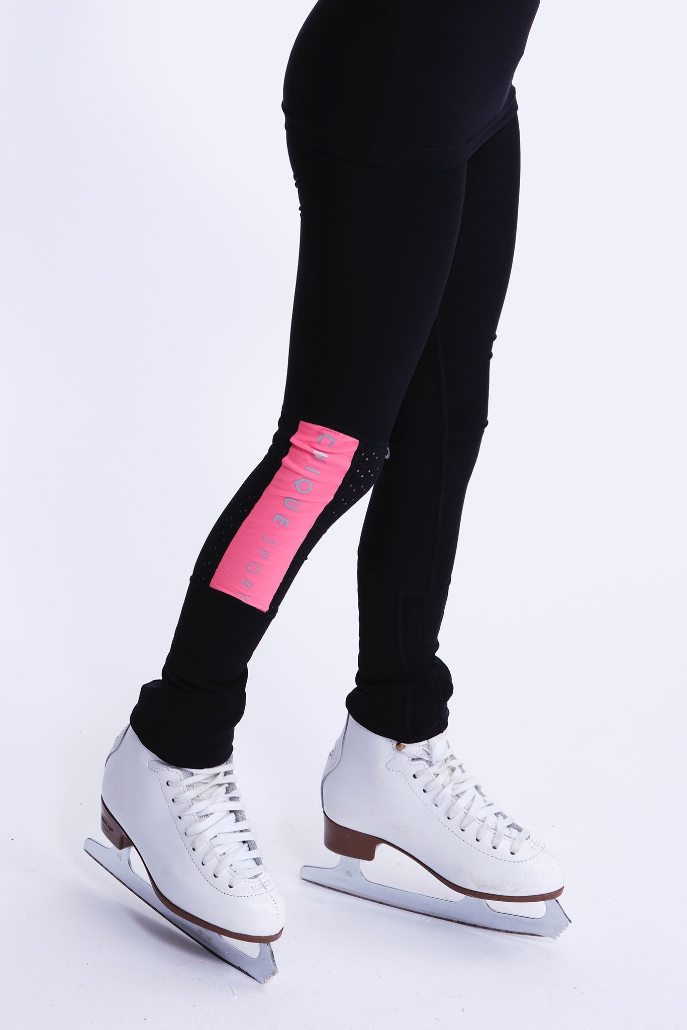 Women's No-Slip Figure Skating Leggings in Fuchsia