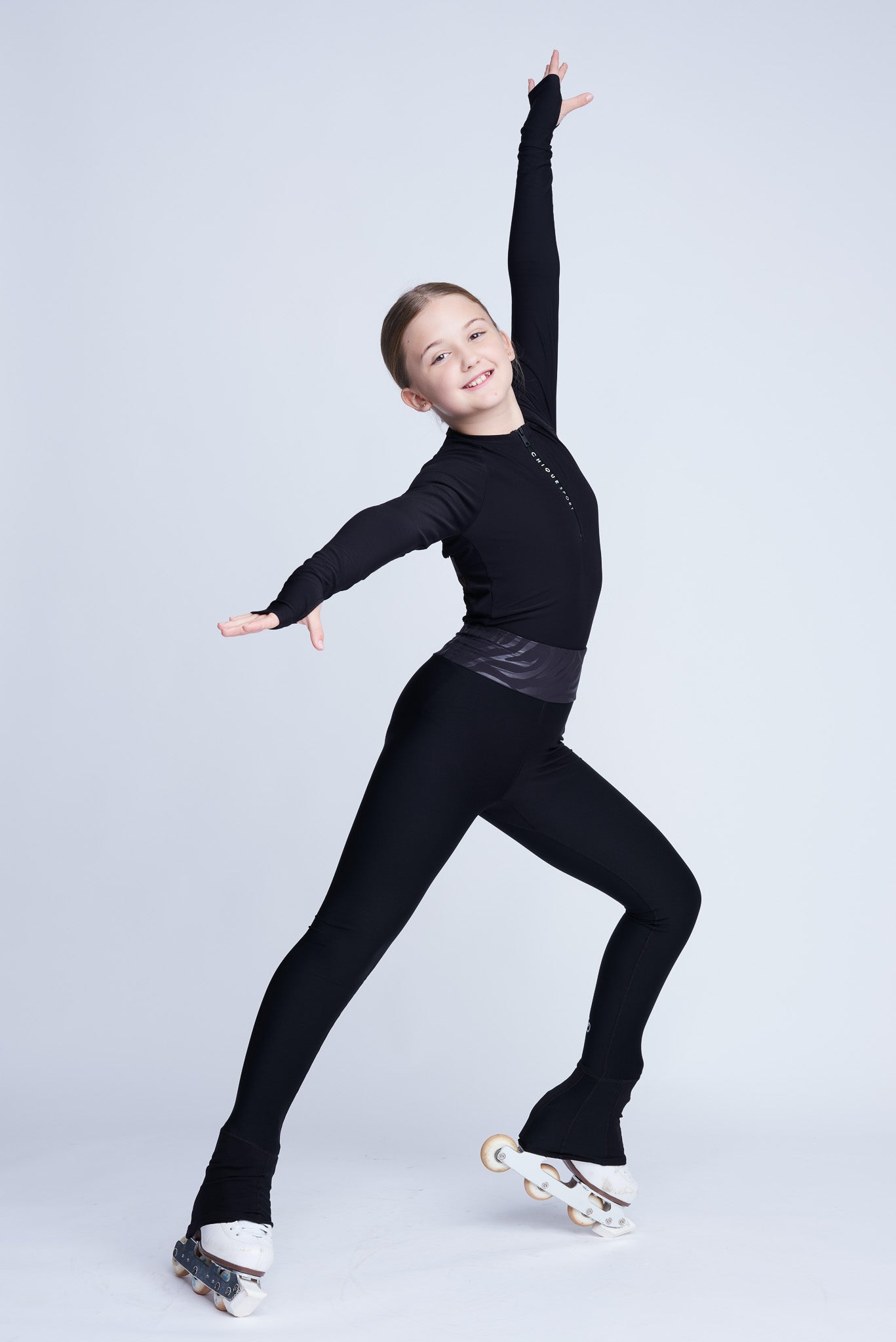 Girl's No-Slip Figure Skating Leggings