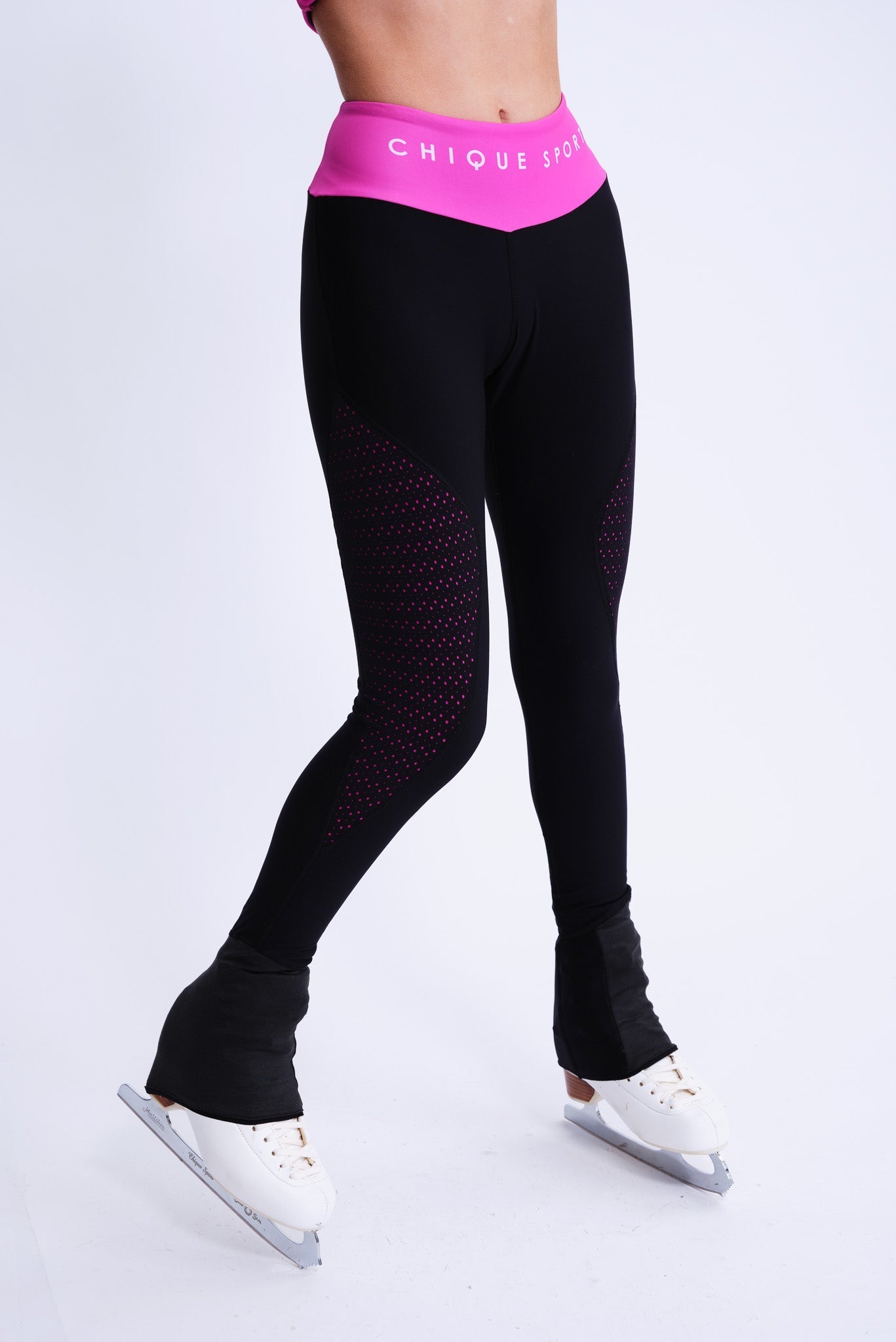 Ice Figure Skating Tights Leggings Warm Base-layer Compression Pants  Crystal 5-8