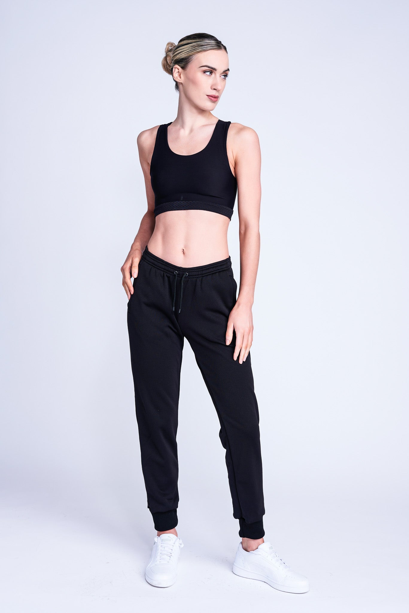 Sleeveless Crop Top with Pants