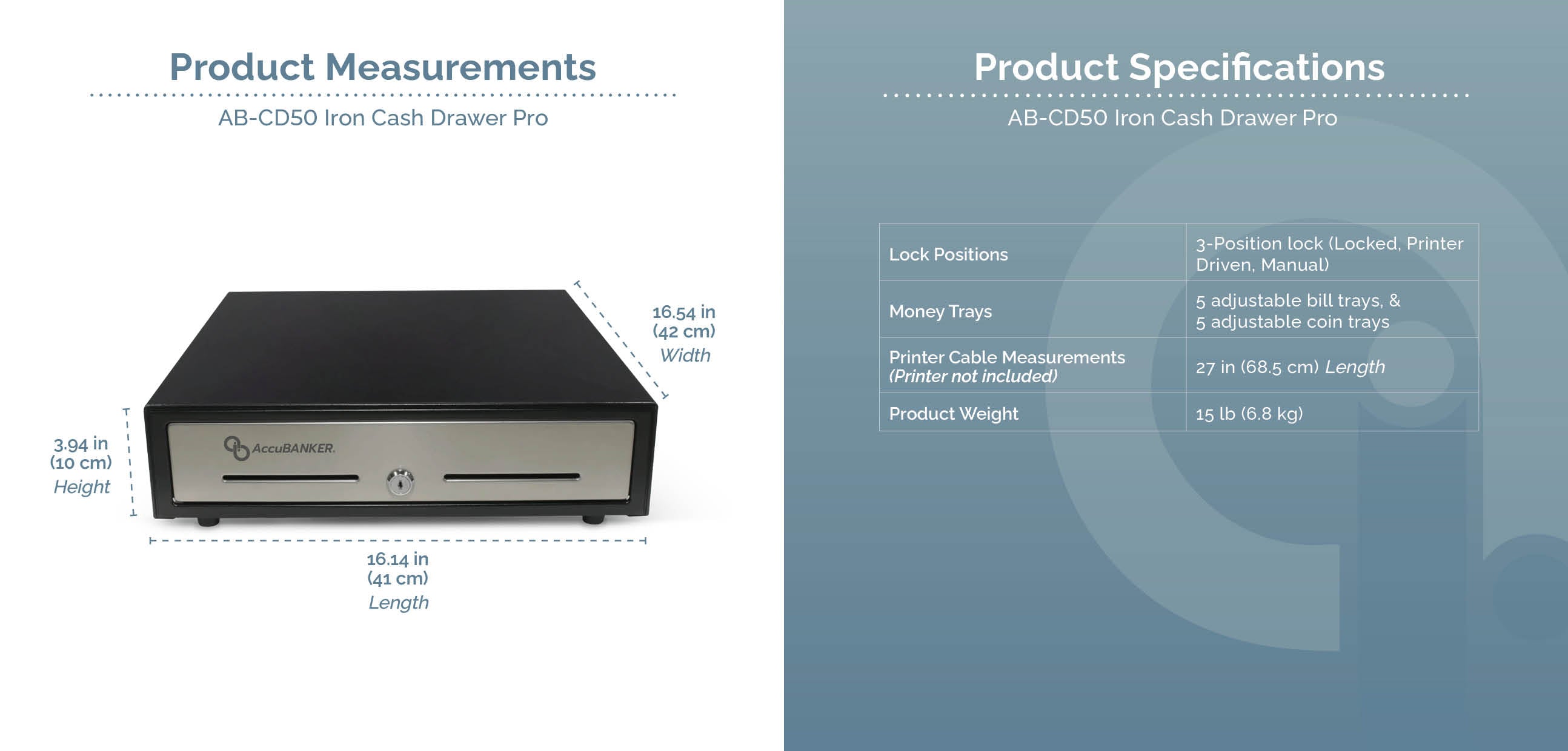 AB-CD50 Features & Specifications