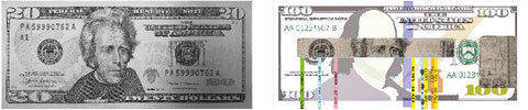 $20 bill watermark
