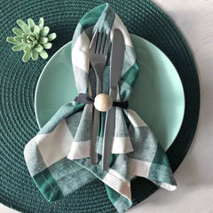 plaid napkins