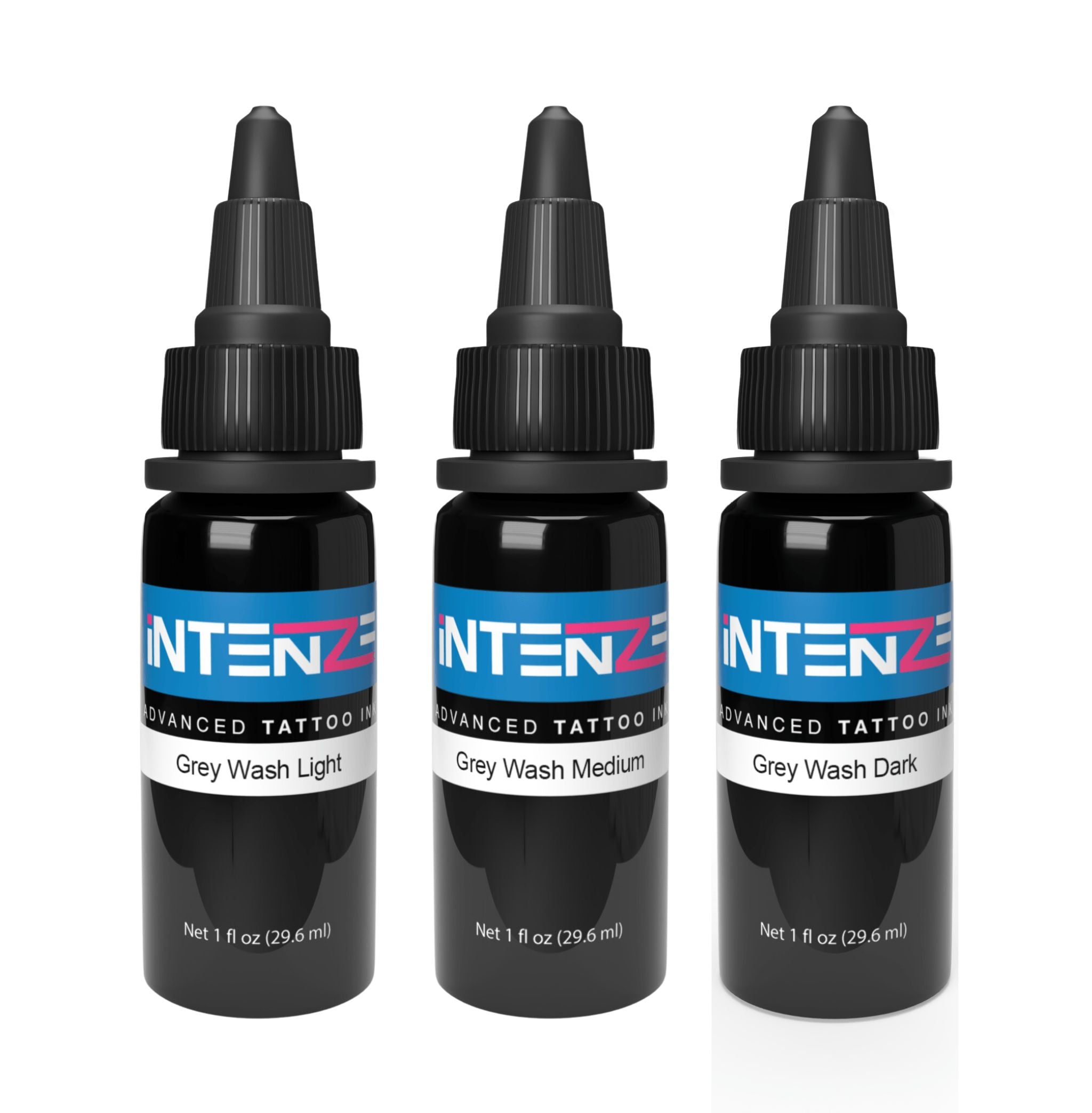 Intenze GEN-Z Gangster Grey Tattoo Ink Set, REACH Compliant Tattoo Inks