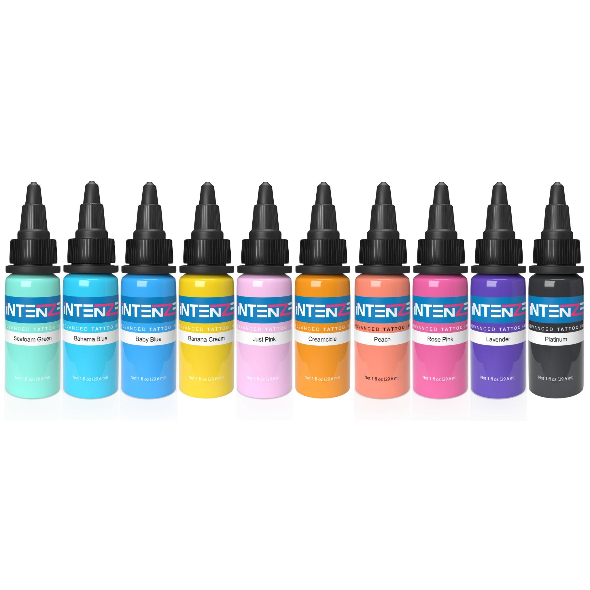 Intenze Tattoo Ink Supplies Color Lining Kit 10 Unique Colors Professional  Quality, 1 Ounce Bottles, Set of 10