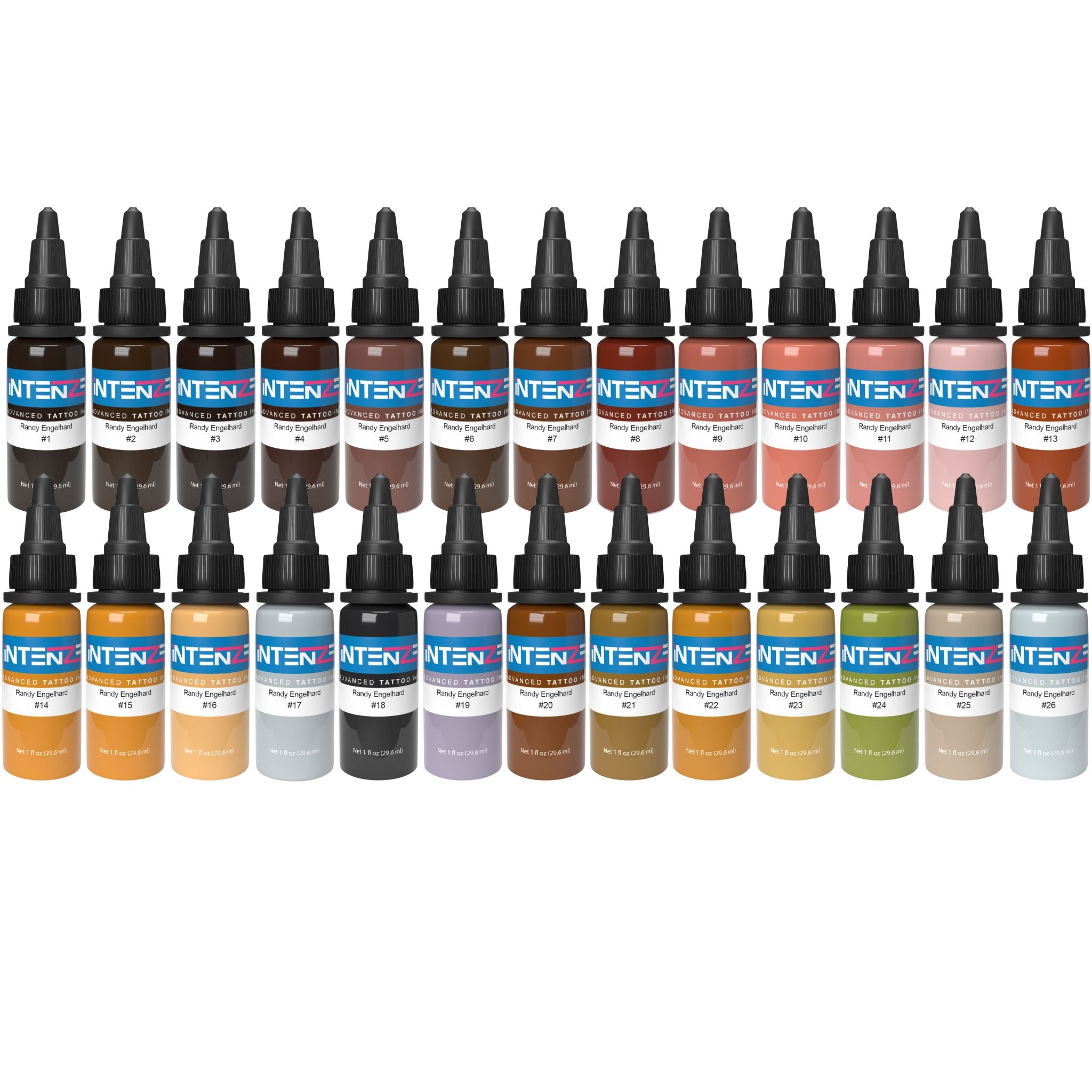 INFERNO Tattoo Color Set - Intenze Tattoo Ink