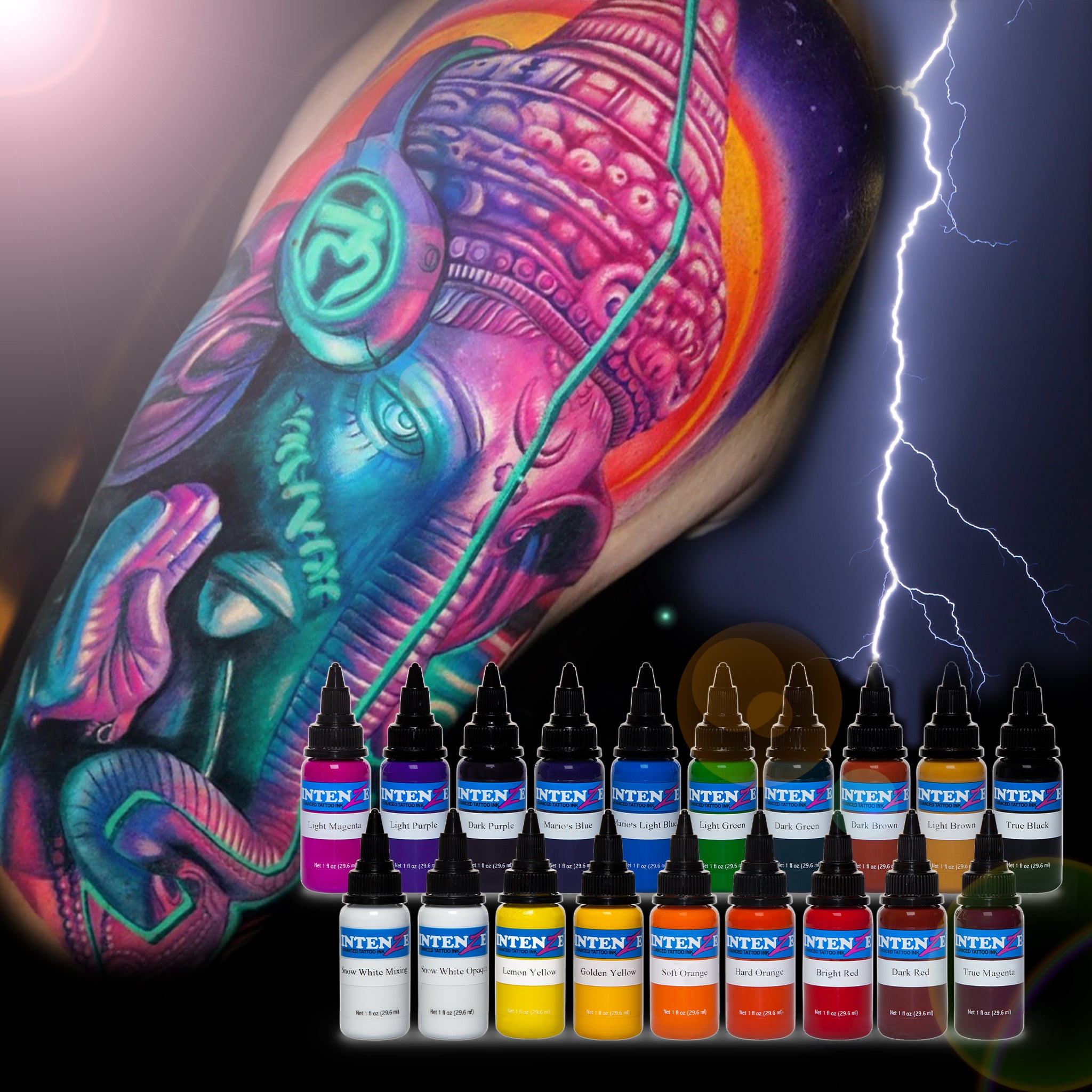 Buy Tattoo Ink Radiant Colors 7 Color 12oz Primary Set  Made in The USA  Online at desertcartINDIA