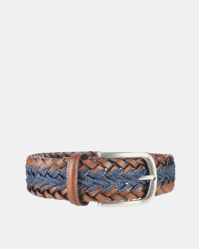 Elastic braided nickel free multicolor belt