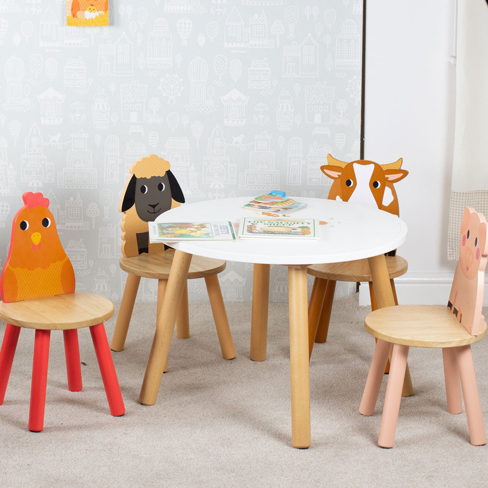 Tidlo safari animal shop table and chairs