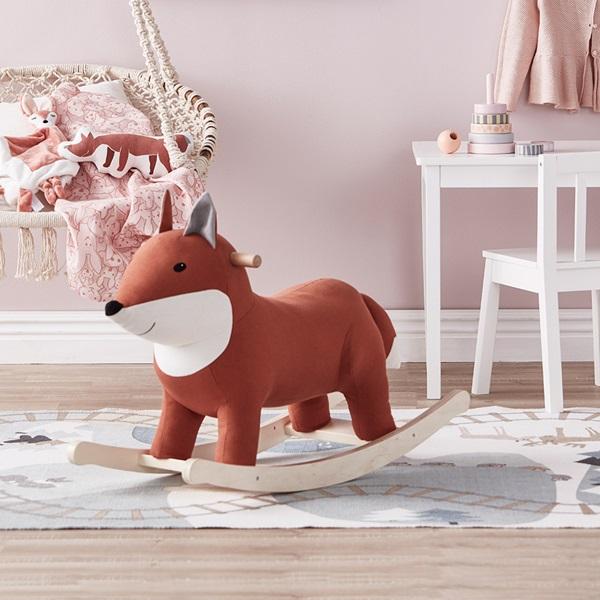 fox rocking horse