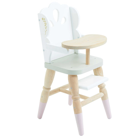 wooden dolls highchair