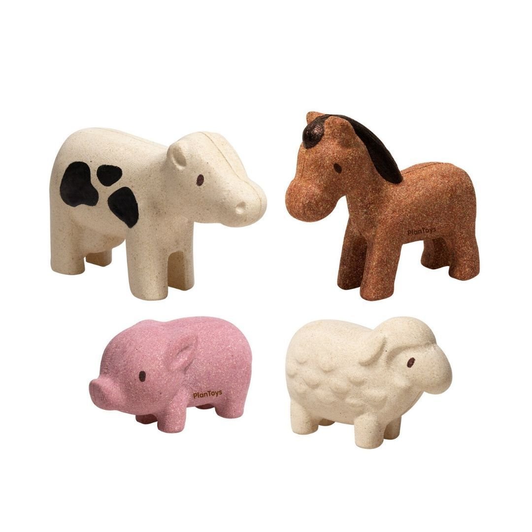 wooden farm animal toys